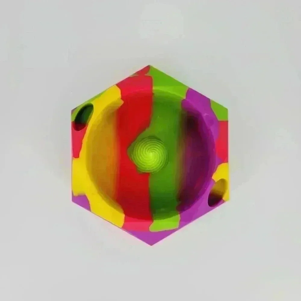 The Bowlzer x TokerTrends - 100% Glass-safe Silicone Ashtray w/ Spiral Post - Picture 3 of 4